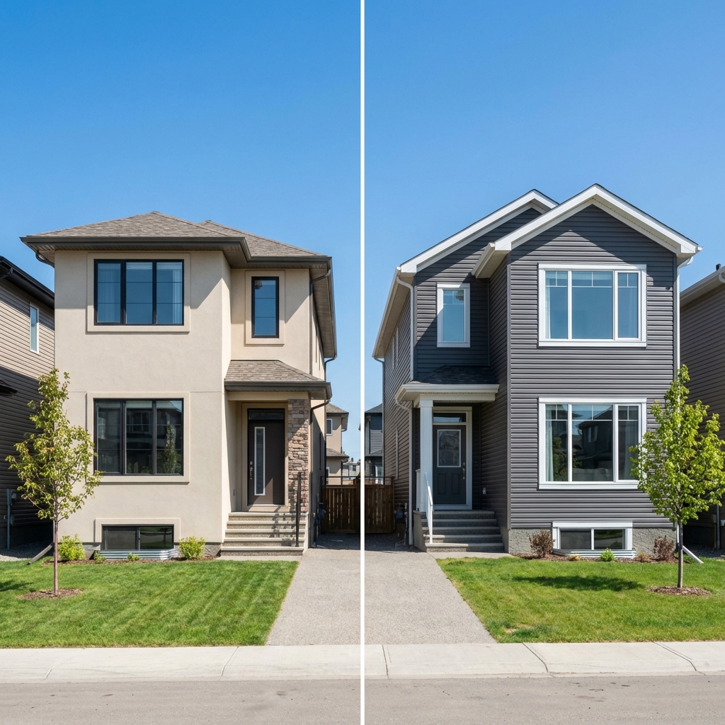 Stucco vs. Vinyl Siding in Calgary: A Practical Comparison