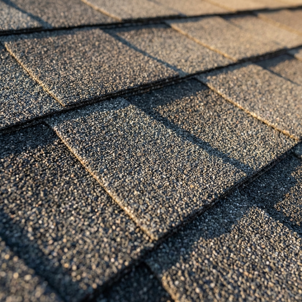 Asphalt shingles detail photo